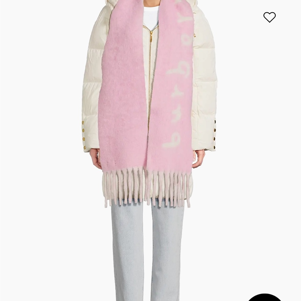 Burberry Sugar Pink Reversible Logo Scarf